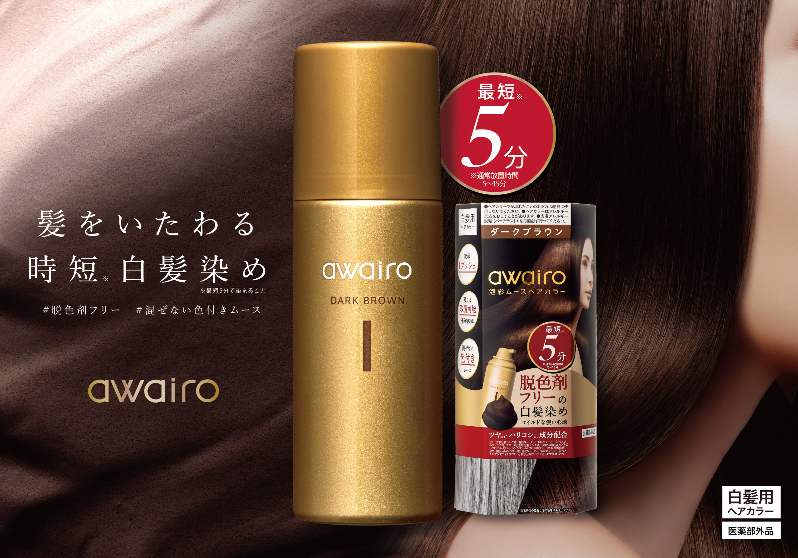 ヘアケアメーカーシェア国内2位*のI-neから最短5分**で艶めく髪色に ...